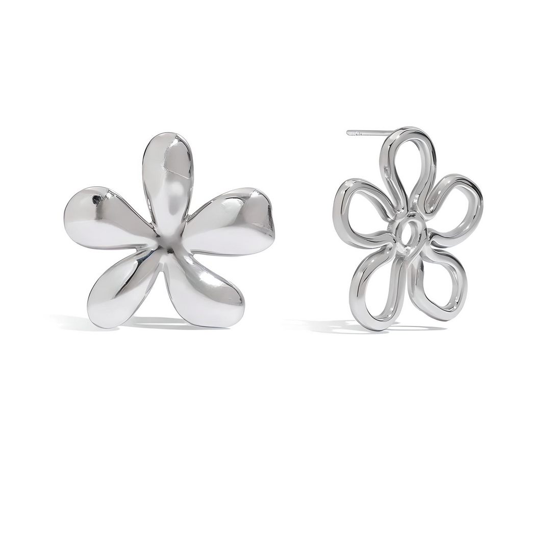 Uhani Silver Bloom