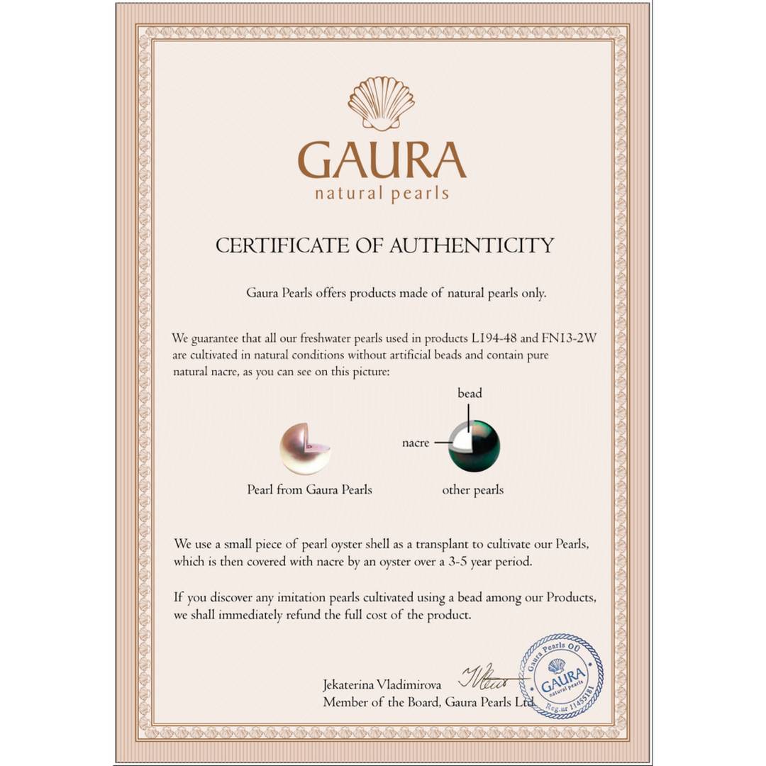 Gaura natural pearls verižica PYFORW555