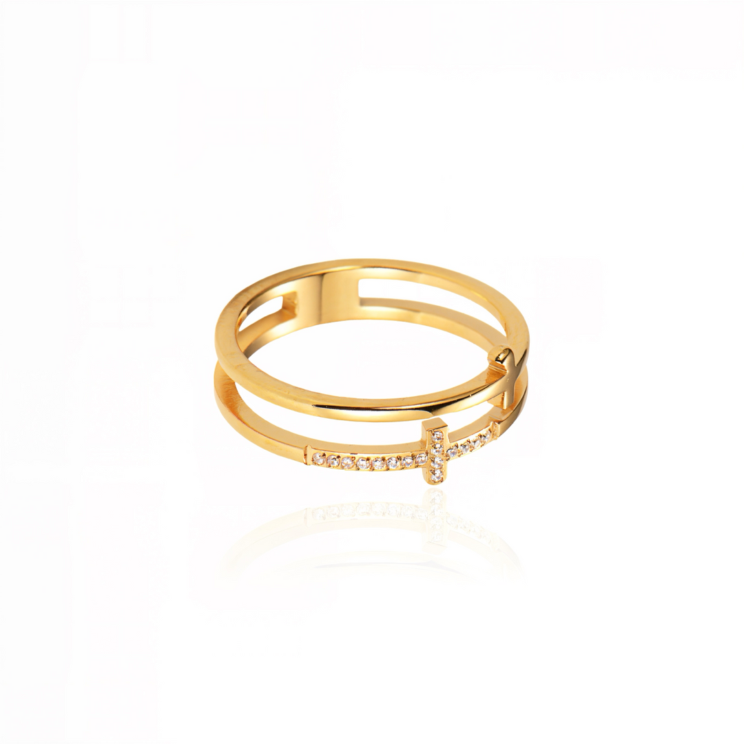 Prstan Infinity cross