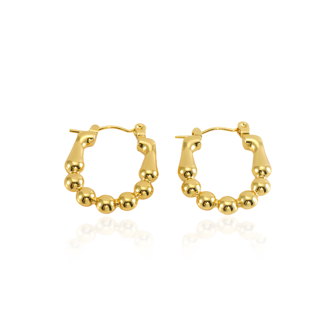 Uhani Golden beads