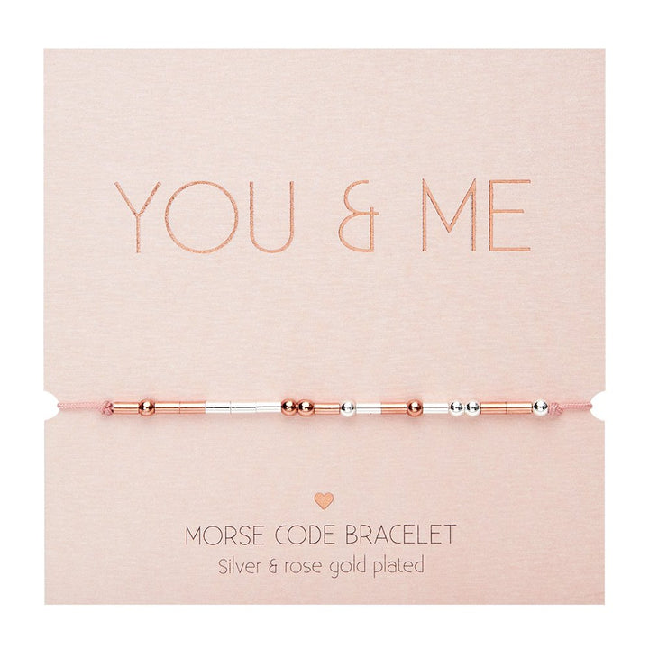 Zapestnica Morse Code-You & Me