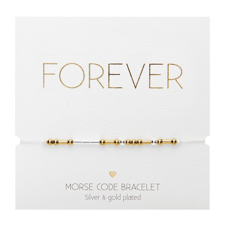 Zapestnica Morse Code-Forever