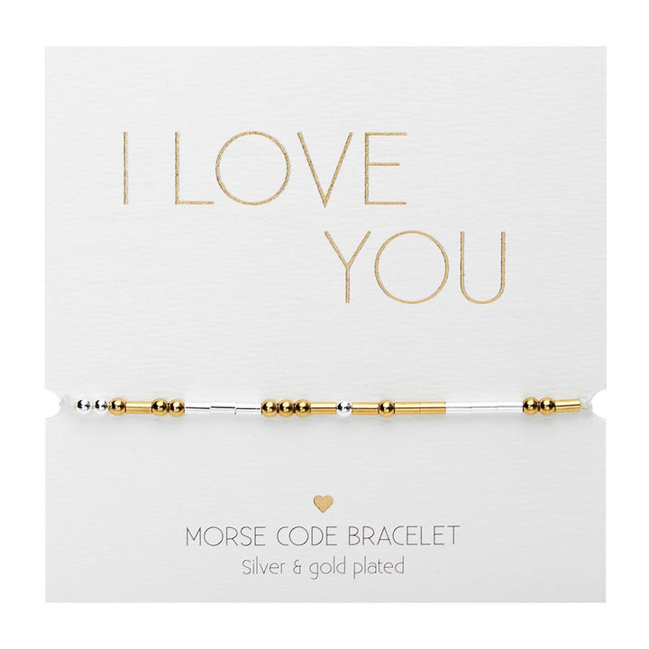 Zapestnica Morse Code- I Love you