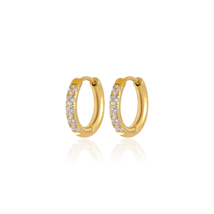 Uhani Sparkling hoops gold