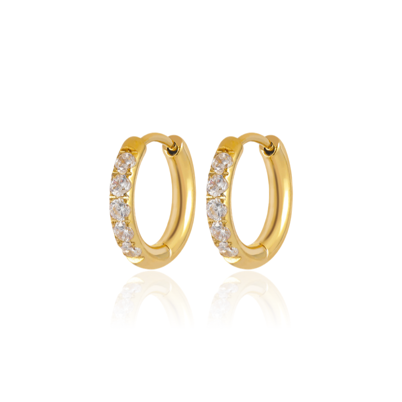 Uhani Sparkling hoops gold