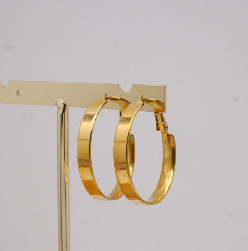 Hoops uhani 3 in 4 cm