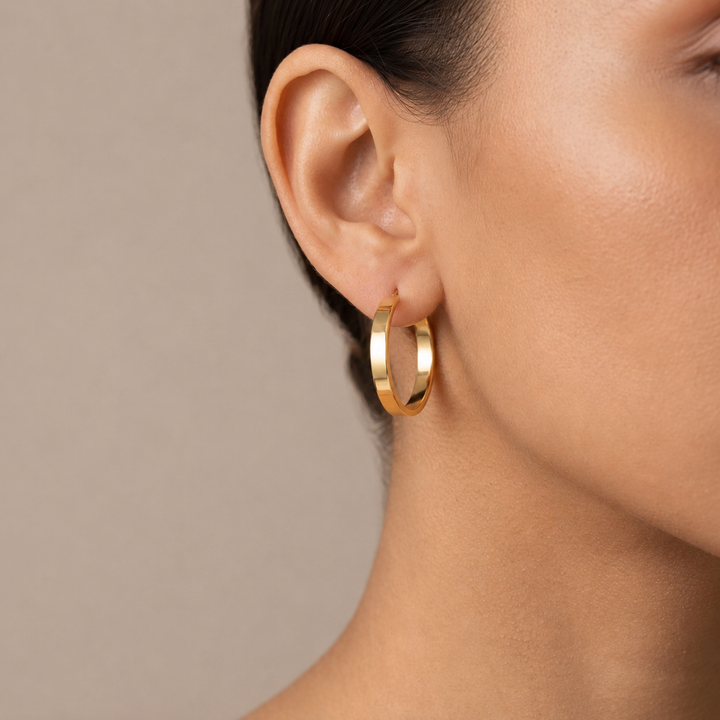 Hoops uhani 3 in 4 cm
