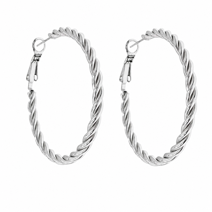 Uhani Twist Hoops - 4 cm