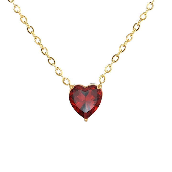 Verižica Heart Birthstone