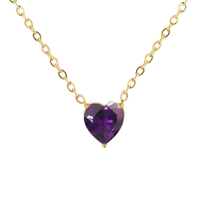 Verižica Heart Birthstone