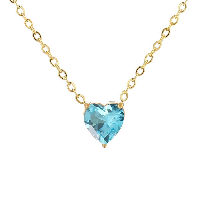 Verižica Heart Birthstone