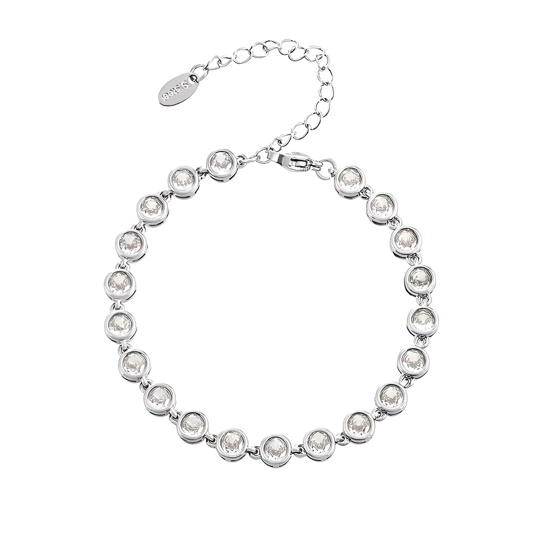 Zapestnica Crystal Tennis - srebrna