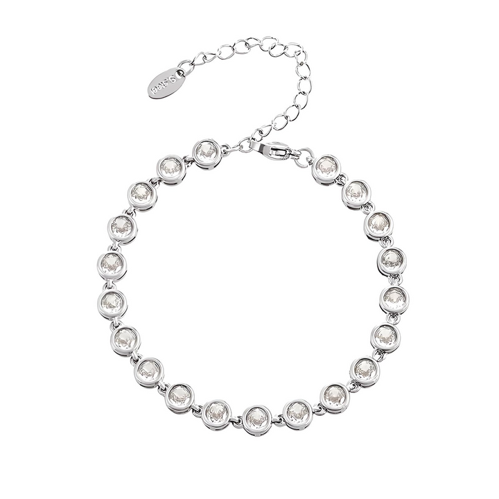 Zapestnica Crystal Tennis - srebrna