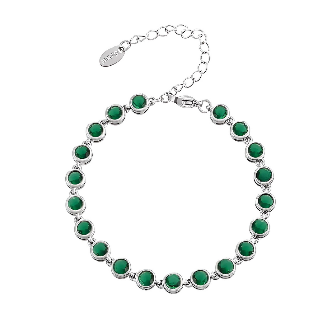 Zapestnica Crystal Tennis - srebrna