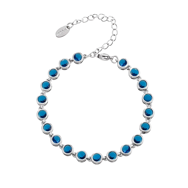 Zapestnica Crystal Tennis - srebrna