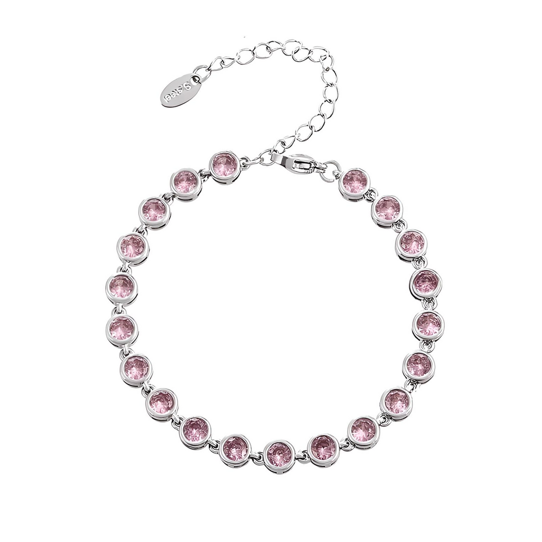 Zapestnica Crystal Tennis - srebrna