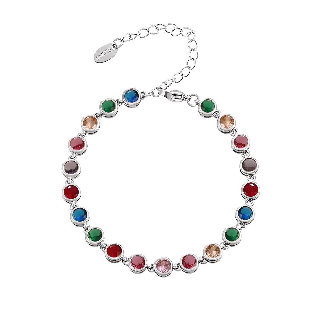 Zapestnica Crystal Tennis - srebrna