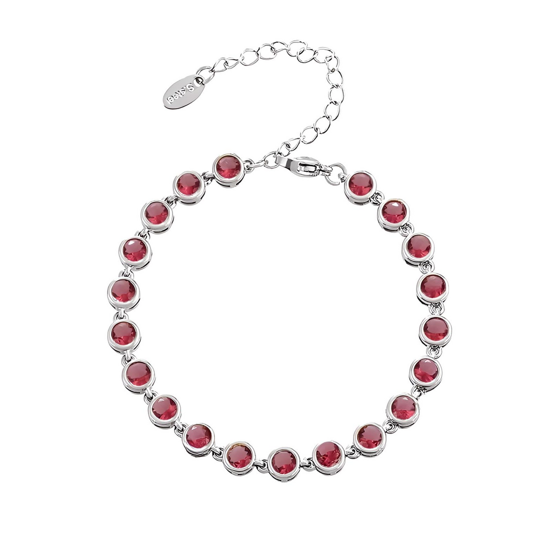 Zapestnica Crystal Tennis - srebrna