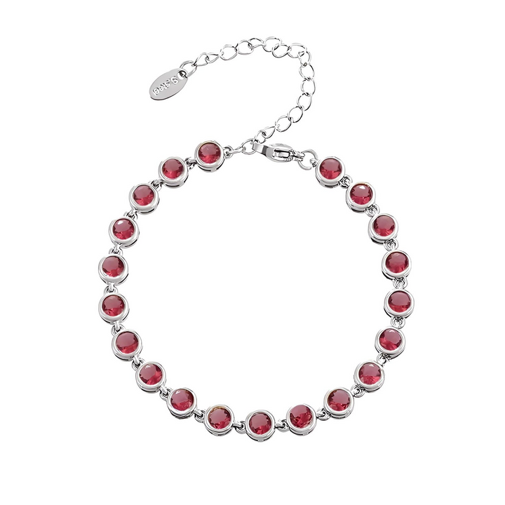 Zapestnica Crystal Tennis - srebrna