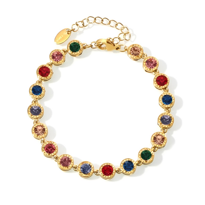Zapestnica Crystal Medallion - zlata