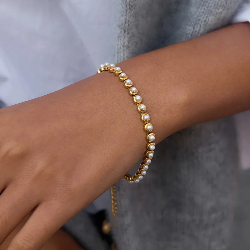 Zapestnica Tennis Pearl