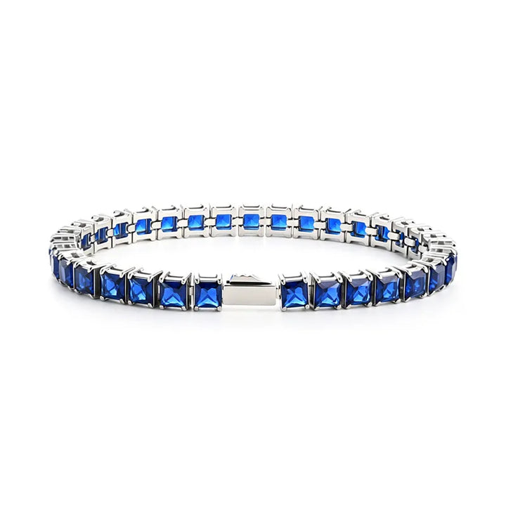 Premium Classic Blue Tennis zapestnica 4 mm