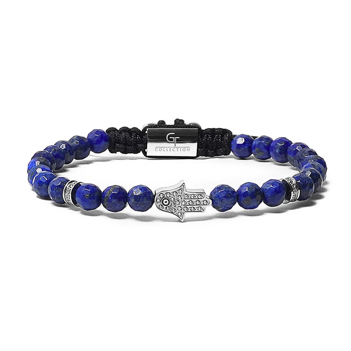 GT collection - moška zapestnica iz perl lapis lazulija