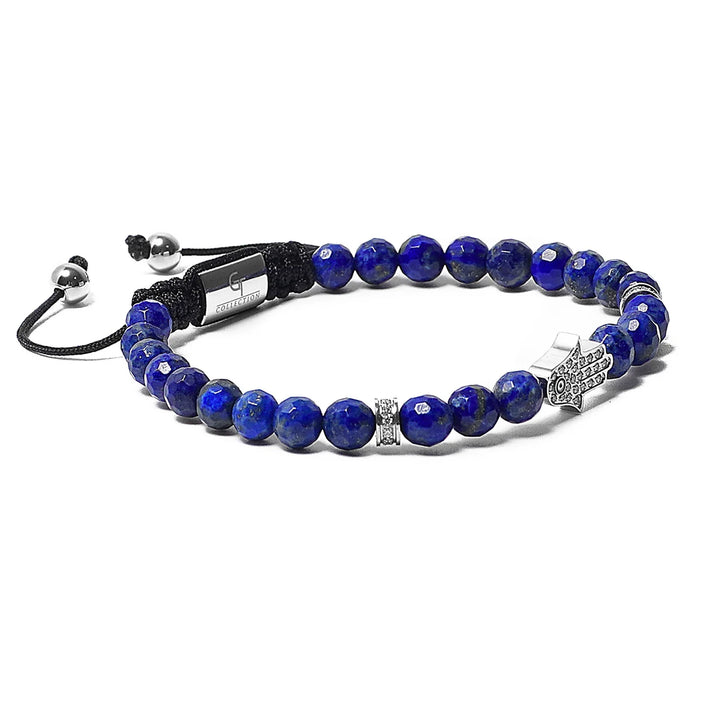 GT collection - moška zapestnica iz perl lapis lazulija