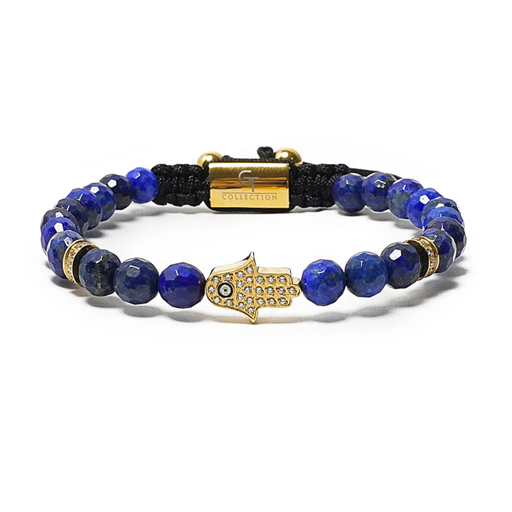 GT collection - moška zapestnica iz perl lapis lazulija