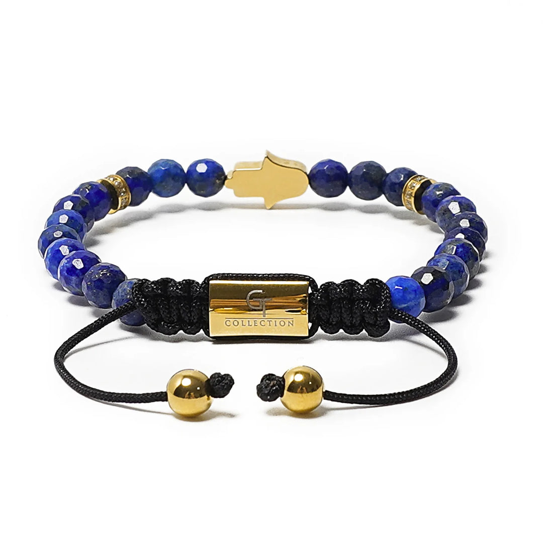 GT collection - moška zapestnica iz perl lapis lazulija