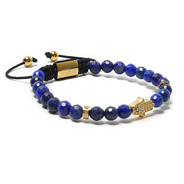 GT collection - moška zapestnica iz perl lapis lazulija