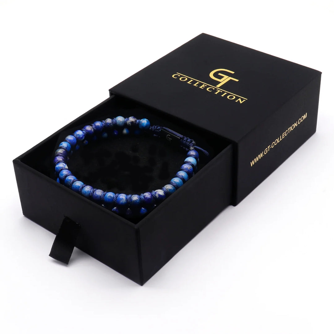 GT collection - moška zapestnica iz perl lapis lazulija