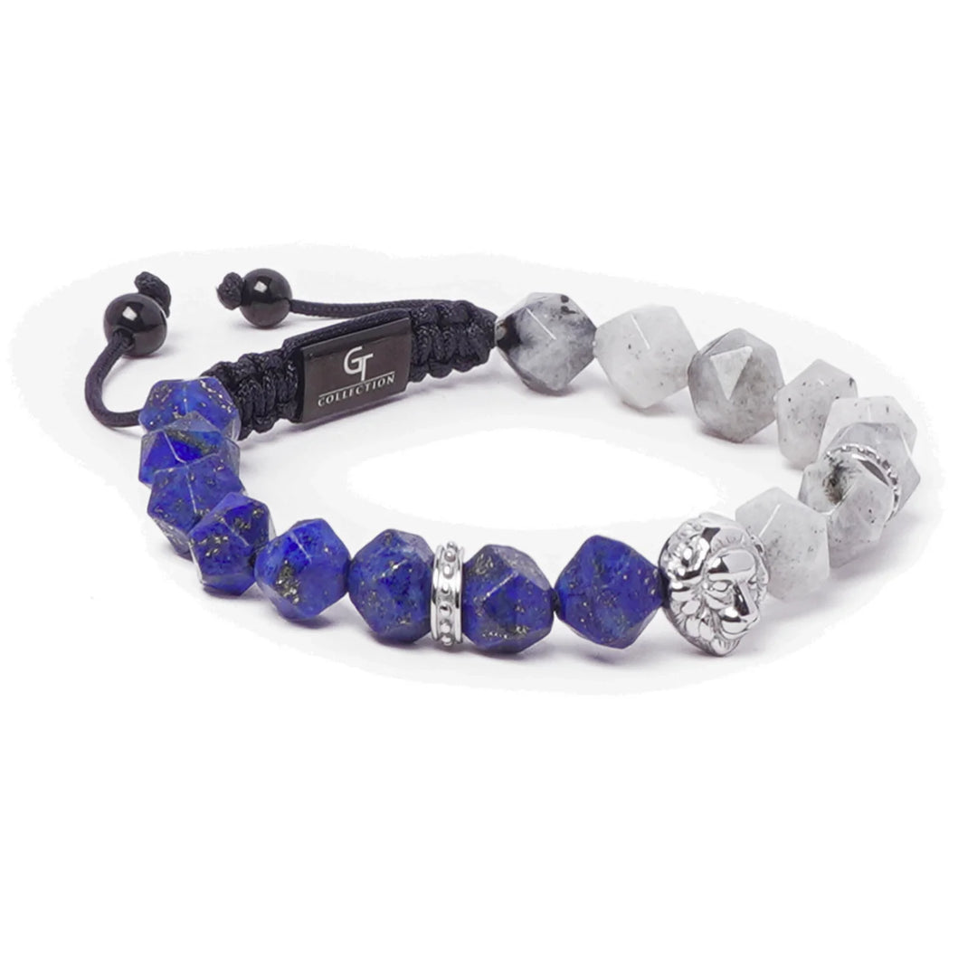 GT collection - moška zapestnica iz perl lapis lazulija in labradorita