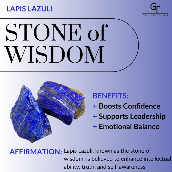 GT collection - moška verižica s kamnom lapis lazulija