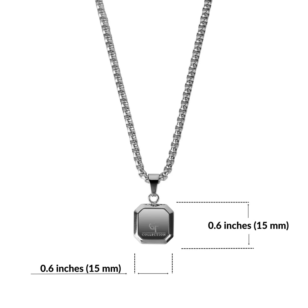 GT collection - moška verižica s kamnom lapis lazulija