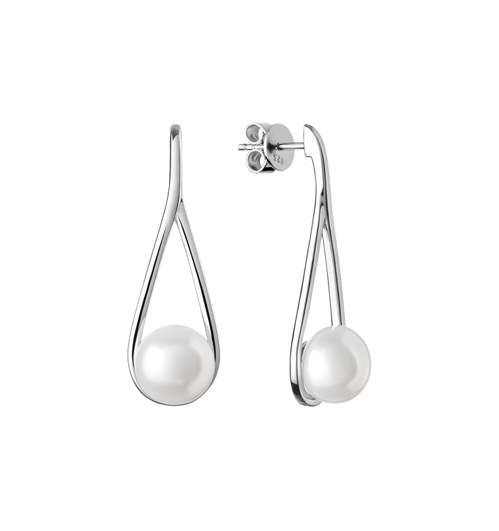 Gaura natural pearls uhani SK20222E-W