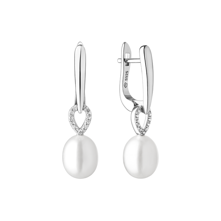 Gaura natural pearls uhani SK21231EL-W