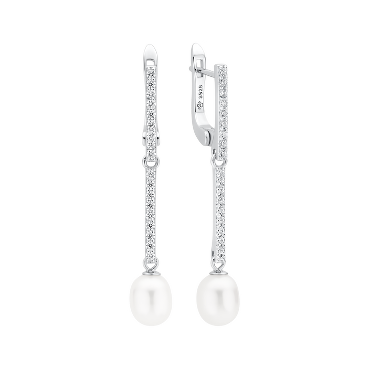 Gaura natural pearls uhani SK22222EL-W