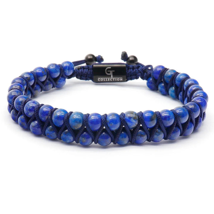 GT collection - moška zapestnica iz perl lapis lazulija