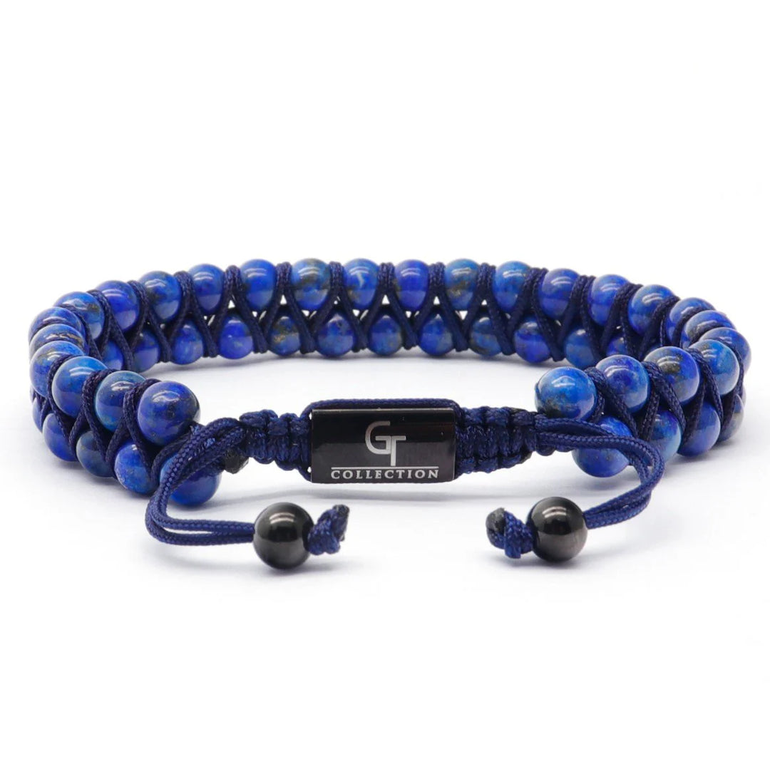 GT collection - moška zapestnica iz perl lapis lazulija