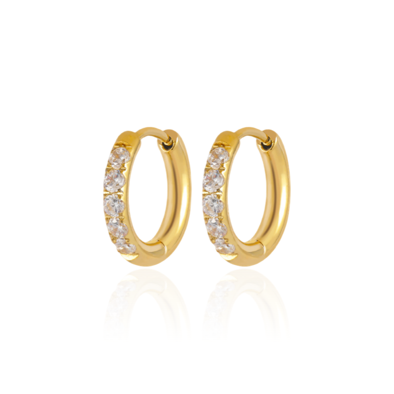 Uhani Sparkling hoops gold