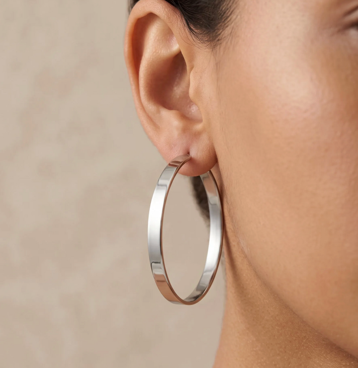 Hoops uhani 3 in 4 cm