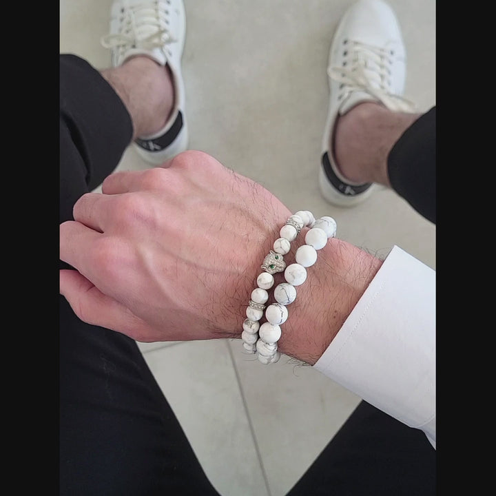 GT collection - moška zapestnica iz perl hovlita